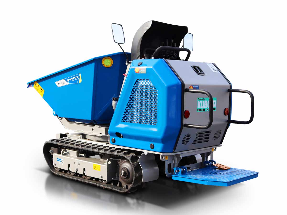 H800S PRO | KUBOTA | Ντάμπερ υδροστατικό με υδραυλική πλευρική εκκένωση, πλατφόρμα αναβάτη 800kg Diesel 